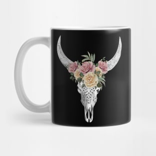 Cow skull floral 20 Mug